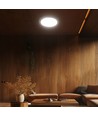 60W LED loftslampe med trælook, dæmpbar - 6000lm, Ø49cm, CCT, inkl. fjernbetjening