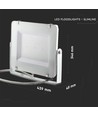 200W LED projektør - Samsung LED chip, arbejdslampe, udendørs