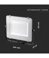 150W LED projektør - Samsung LED chip, arbejdslampe, udendørs