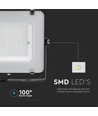 V-Tac 150W LED projektør - Samsung LED chip, arbejdslampe, udendørs