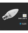 B22 4,5W LED kertepære - Samsung LED chip, erstatter 40W, 180°