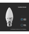 B22 4,5W LED kertepære - Samsung LED chip, erstatter 40W, 180°