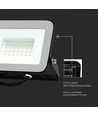 30W LED projektør med Samsung LED chip - 80lm/W, IP65, sort, 4000K, udendørs/indendørs