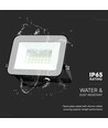 30W LED projektør med Samsung LED chip - 80lm/W, IP65, sort, 4000K, udendørs/indendørs