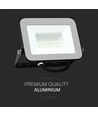 30W LED projektør med Samsung LED chip - 80lm/W, IP65, sort, 4000K, udendørs/indendørs