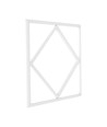 Hexagon Diamant LED Panel 60x60 - 60W, 6000lm, hvid kant