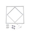 Hexagon Diamant LED Panel 60x60 - 60W, 6000lm, hvid kant