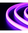 5m 11,5W/m Lilla Neon COB strip - 230V, IP67 vandtæt, 288 LED, Kan klippes for hver 10cm