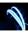 5m 11,5W/m Lyseblå Neon COB strip - 230V, IP67, 288 LED, Kan klippes for hver 10cm