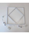 Hexagon Diamant 60x60 LED Panel, 60W - 100lm/W, Hvid kant