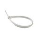 Kabelbinder 20 cm, 100 stk - Bredde 2,5 mm hvid