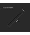 100 stk Kabelbinder 7,6*300mm sort - Brandklassificering UL94-V2