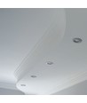 2 stk. GU10 indbygningsspot - Rund, krom, hul: Ø7,0 cm, max 35W