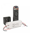LED Strip Sæt 120W - 12V/24V, 10A, CCT, Dæmp, 1-Gruppe, +Montering, Sort, Konekto  Mesh