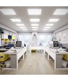 36W LED Panel - 2i1 Bagbelyst, 595x595mm, 4000K, 120lm/W