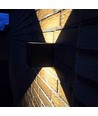 LEDlife CUBIC 6W sløjfbar væglampe - Sort, firkantet, op/ned, justerbar, inde / ude, IP65, inkl. lyskilde