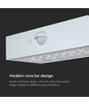 3W solcelle væglampe med sensor - IP65, hvid, 350lm, PIR sensor, udendørs