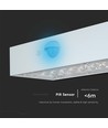3W solcelle væglampe med sensor - IP65, hvid, 350lm, PIR sensor, udendørs