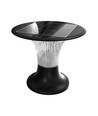 15W Solcelle havelampe, 2200lm - IP65, sort, Diamond, CCT, RADAR sensor, 3.2V, inkl. batteri