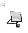 Noctis Lux 4 projektør 50W - varm hvid, 230V, IP44, 176x221x53mm, sort, PIR sensor