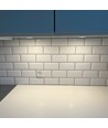 2,7W Ø6,8cm Reco68 møbelspot indbygning RA92 - 12V DC, Hul: Ø5,5 cm, Mål: Ø6,8 cm, børstet stål