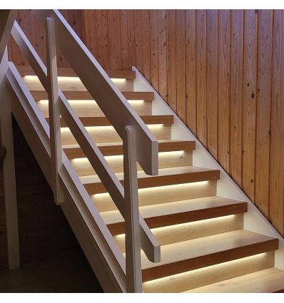 Led Trappe Trappe LED COB stripsæt 11W pr. trin - 24V DC, IP20, Op til 16 trin ...