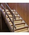 Trappe LED COB stripsæt, 11W per trin - 24V DC, IP20, Op til 16 trin, med sensor + fjernbetjening