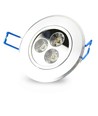 LEDlife 3W indbygningsspot - Hul: Ø7-8 cm, Mål: Ø8,4 cm, 4 cm høj, dæmpbar, 230V