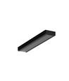 1m aluprofil SURFACE10 BC/UX - Sort anodiseret, påbygning, LED skinne