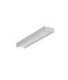 2m aluprofil SURFACE10 BC/UX - Anodiseret, påbygning, LED skinne