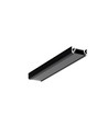 40 stk. 2m aluprofil SURFACE10 BC/UX - Sort anodiseret, påbygning, LED skinne