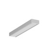 2m aluprofil SURFACE10.V2 BC/U - Anodiseret, påbygning, LED skinne