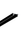 2m aluprofil SURFACE10.V2 BC/U - Sort anodiseret, påbygning, LED skinne