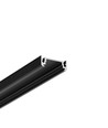1m aluprofil SURFACE14 EE7F/TY - Sort anodiseret, påbygning, LED skinne