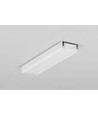 1m aluprofil SURFACE14 EE7F/TY - Hvid lakeret, påbygning, LED skinne