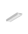 2m aluprofil SURFACE14 EE7F/TY - Ubehandlet aluminium, påbygning, LED skinne