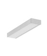 2m aluprofil SURFACE14.V2 EE7F/Y - Ubehandlet aluminium, påbygning, LED skinne