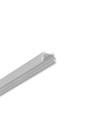 1m aluprofil UNI12 BCD/U - Ubehandlet aluminium, påbygning, LED skinne