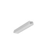 1m aluprofil UNI12 BCD/U - Ubehandlet aluminium, påbygning, LED skinne