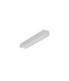1m aluprofil UNI12 BCD/U - Ubehandlet aluminium, påbygning, LED skinne