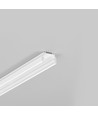 1m aluprofil UNI12 BCD/U - Hvid lakeret, påbygning, LED skinne