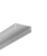 2m aluprofil WIDE24 G/W - Ubehandlet aluminium, påbygning, LED skinne