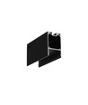 2m aluprofil COMBO30-01 ACDE-9 - Sort anodiseret, påbygning, LED skinne