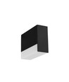 2m aluprofil COMBO30-01 ACDE-9 - Sort anodiseret, påbygning, LED skinne