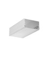 2m aluprofil LOWI C10 - Ubehandlet aluminium, påbygning, LED skinne