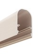 1m aluprofil NAMI23 CD-9 - Beige lakeret, påbygning, LED skinne