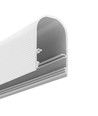 2m aluprofil NAMI23 CD-9 - Hvid lakeret, påbygning, LED skinne