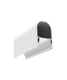 2m aluprofil NAMI23 CD-9 - Hvid lakeret, påbygning, LED skinne