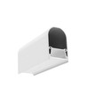 2m aluprofil NAMI23 CD-9 - Hvid lakeret, påbygning, LED skinne