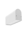 2m aluprofil NAMI23 CD-9 - Hvid lakeret, påbygning, LED skinne